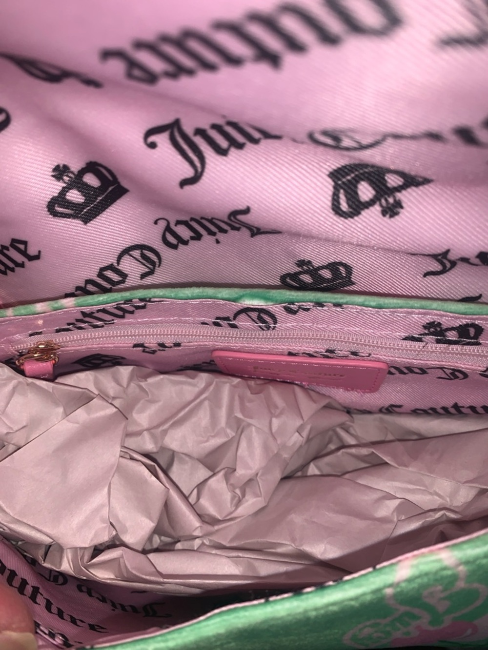🆕- Juicy Couture Retro Juicy Cherry  Shoulder Bag Retro Green Multi - Picture 10 of 12